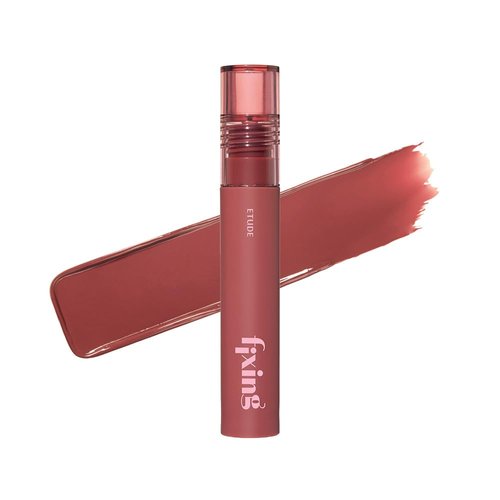 ETUDE Fixing Tint #06 Soft Walnut | Long Lasting High Pigmented Liquid Lipstick | Waterproof Lightweight Matte Finish Lip Stain | Full Coverage | Korean Makeup, Kbeauty, Perfect for Gift