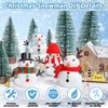 12 Pack Christmas Craft, DIY Snowman Kit for Kids, Build a Snowman Kit Indoor Decorations, Creative Kids Air Dry Modeling Clay, Xmas Activities Snowman Making Kit Toys for Holiday Favor Supplies
