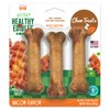 Nylabone Healthy Edibles Natural Dog Chews Long Lasting Bacon Flavor Treats for Dogs, Small/Regular (3 Count)
