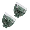 XSPANDER Updated Trimmer Blades Kit Compatible for Meridian Shaver Grooming Trimmer Body Special Part,Hair Trimmer Head Hygienic Ceramic Blades Replacement,2PCs Green Blades