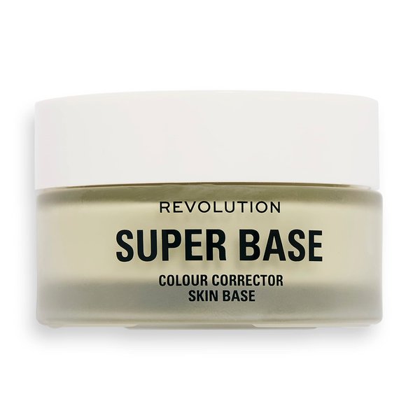 Revolution, Superbase Color Correcting Green Makeup Primer, Hydrating & Brightening Makeup Primer, Reduces Redness, 0.84 Fl. Oz