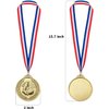 LZHZH 12 Pack Soccer Medals for Kids, metals Gold Award Medals Suitable for sports competitions Celebration and Party Favors