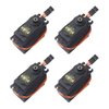 DEVMO 4PCS MG995 360°High Speed Torque Metal Gear Servo Motor Set Kit Compatible with Boat/RC Helicopter/Car/Airplane/Smart Robot/JR/Futaba