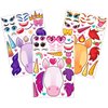 JOYIN 36 PCS 9.8”x6.7" Make-a-face Sticker Sheets Make Your Own Unicorn Fantasy Animal Mix and Match Sticker Sheets with Fantasy Unicorn Animals Kids Party Favor Supplies Craft