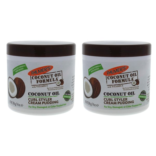 Palmer's Coconut Oil Formula Curl Condition Hair Pudding, 14 oz (Pack of 2)