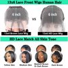 Body Wave Lace Front Wigs Human Hair 13x6 Lace Front Wigs Human Hair 200% Density 26 Inch 13x6 HD Lace Frontal Human Hair Wigs for Black Women With Baby Hair