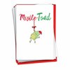 The Best Card Company - 12 Christmas Greeting Cards Pack w/Envelopes, Cartoon Humor Holiday for Kids, Men and Women (1 Designs, 12 Each) - It Was The Pun Before Christmas Frog C5550EXSG-B12