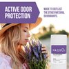 MAGSOL Aluminum Free Deodorant for Women and Men - Natural Deodorant with 4 Total Ingredients, No Baking Soda (Lavender)