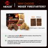 MEKER Fire Starters - Natural Fire Starters for Fireplace, Campfires, Fire Pit, BBQ Grill, Wood Stove, All Weather Charcoal Starter, Wood Wool Firelighters & Odorless Fire Starter Eco Friendly