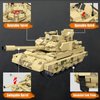 WULOBOOI WW2 Army VT-4 Tank Toys Building Blocks Set, Adult Collectible Tanks Model to Display, 372 Pieces Educational Construction Toys Gifts for Military Fans Boys Kids 8 9 10+