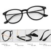 Kursan Non Prescription Clear Lens Fake Glasses for Women Men Retro Round Metal Frame Eyeglasses (Bright Black)