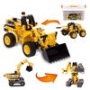 RANI PRIZE 4-in-1 DIY Construction STEM Toy: 603-Piece Excavator Building & Robotics Kit, Educational Engineering Playset for Boys & Girls 8-12, Quality Family Time Popular Gift with Storage Box