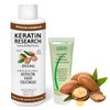 Brazilian Keratin Hair Treatment Complex Blowout LONG Lasting Keratin Treatment with Argan Oil Straightening Smoothing Professional Results Keratina Keratin Research (5oz, 150ml)
