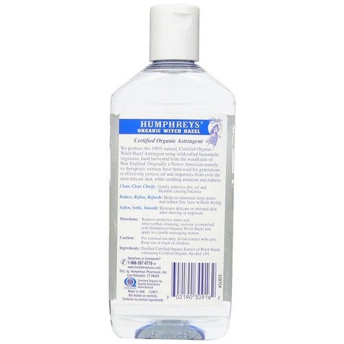 Humphrey's Witch Hazel Astringent 100% All Natural Witch Hazel 16 Ounce