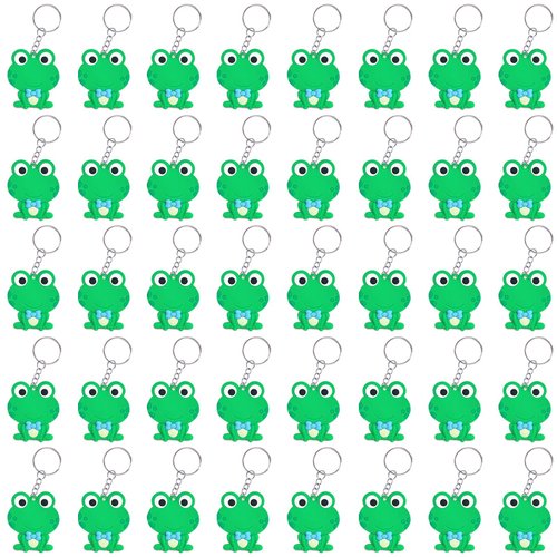 CiciBear 40 Pack Green Frog Party Decorations for Guests, Frog Prince Themed Party,Animal Baby Shower, School Party, Back to the 80s, Kids Birthday