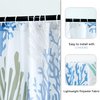Tritard Extra Long Nautical Coastal Shower Curtain Starfish Seashell Coral Beach Themed Bath Curtain Waterproof Fabric Ocean Shower Curtains for Bathroom with 12 Hooks, 72x84, Blue