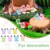 dsooldre 100 Pcs Luminous Mini Resin Frogs Miniature Frogs Figurines Tiny Frog Decor for Fairy Garden, Dollhouse and Landscape Accessories Christmas Birthday Party Decorations Gorgeous Party.