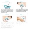 Eye Wash Cup,Eye Wash Cleaner Kit Silicon Manual Air Pressure Eye Cleaning Cup Tool Effective Eye Rinse Clean Dust Makeup Irritants,Transparent with Storage Container Eye Cup Soothing Tired Eyes(Blue)
