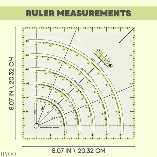 Acrylic Ruler for Cutting Fabric - Quilt Rulers for Quilting Sewing Supplies Multifunctional Ruler for Sewing Fabric Ruler Curve Ruler Quilting Tools - Quilting Square Ruler Sewing Rulers for Quilting
