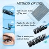 Lash Clusters 144 Pcs Cluster Lashes Eyelash Clusters DIY Cluster Eyelash Extensions Individual Lashes Soft and Comfortable (Cirrus,C-20)