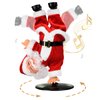 SdeNow Singing Dancing Santa Claus,Christmas Animatronics Musical Santa Claus Inverted Rotating Santa Animated Christmas Plush Toys Decorations Indoor for Kids