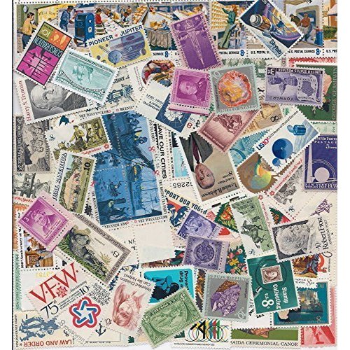 USA Collectible Postage Stamps: 100 Different Mint Unused USA Stamp Collection. by USA Postage Stamps