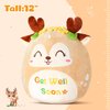 CozyWorld 12" Get Well Soon Sika Deer Plush Pillow,Soft Deer Plushie,Cute Stuffed Animals Hugging Pillow,Get Well Soon Gift for Women Girls Kids Patient Feel Better Plush Toy