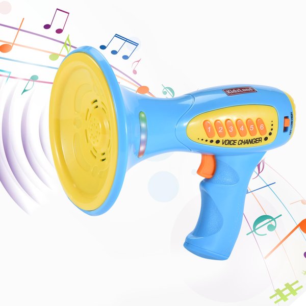 Kidzlane Voice Changer for Kids - Kids Megaphone for Kids Function, LED Lights, and 5 Different Sound Effects - Kids Voice Changer Toy for Kids, Girls, Boys, Teens Age 5 Years and Up - Blue