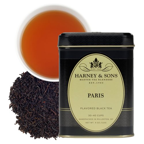 Harney & Sons Paris Tea , 4 oz Loose Leaf Black Tea w/ Caramel and Fruit Flavors