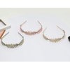 Women Lady Greek Roman Laurel Leaf Hair Hoop HeadBand Bridal Hair Crown Headdress Metal Leaf Branch French Hair Bands Hair Accessories (Rose gold)