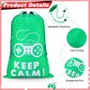 MTLEE 36 Pcs Video Game Party Favors Set Include Gamer Party Favor Bags with Drawstring Silicone Bracelets Wristbands Game Controller Keychains for Christmas Gaming Birthday Party(Cute Style)