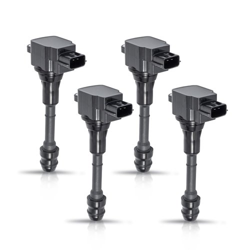 ENA Set of 4 Ignition Coil Pack 2.5 L4 Compatible with Nissan 2002 2003 2004 2005 2006 Altima, 02-08 Sentra XTrail, 2010 2011 2012 2013 X-Trail Coils for UF350 C1398 224488H300