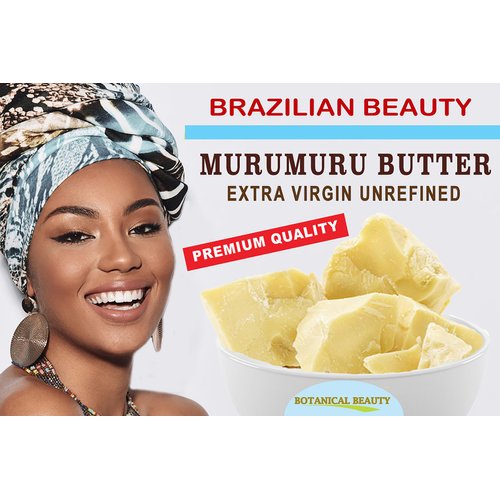 Botanical Beauty MURUMURU BUTTER Astrocaryum murumuru 100% Pure Natural, Unrefined, RAW, Virgin. Natural Skin Moisturizer Vegan for Face, Skin, Body, Hair, Lips, Nails, Lotions, Cream 4.23 oz 120 gr