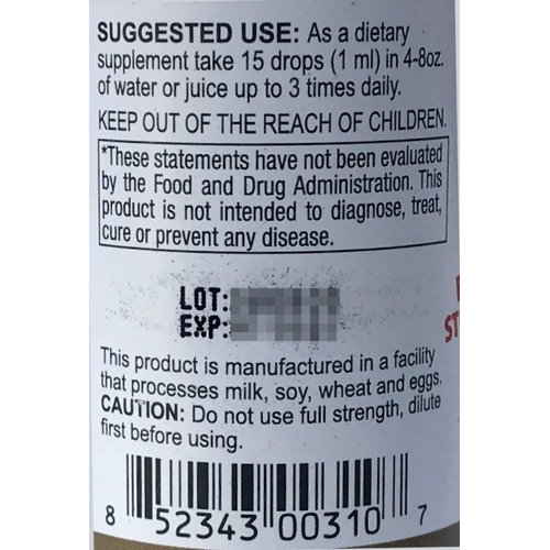 ADVANTAGE LIQUID CONCENTRATE Natural Immune Support with The Power of Grapefruit Seed Extract, Green Tea and Jasmine Tea. 2 fl oz.