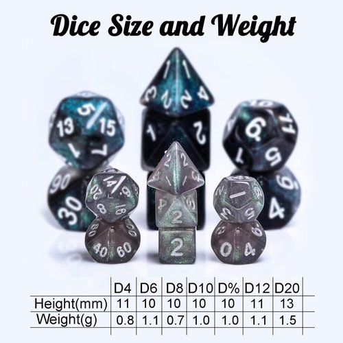 15 Sets Random Multi Colored Assortment Polyhedral RPG Dice (105pcs),Surprise Mystery Mini Dice Set,10mm Mini DND Dice Set for MTG,RPG,D&D Dungeons and Dragons Role Playing Game