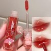 Blopuivo 3 Colors Bear Lip Gloss,Jelly Lip Glaze,Cute Liquid Lipstick Bear Lip Stain Watery Lipgloss Plumping Lip Tint Moisturizing Waterproof Long Lasting for Lip and Cheek