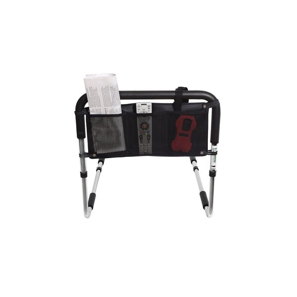 Essential Medical Supply Universal Three Pocket Accessory Pouch for Bed Rail, One Size Fits All