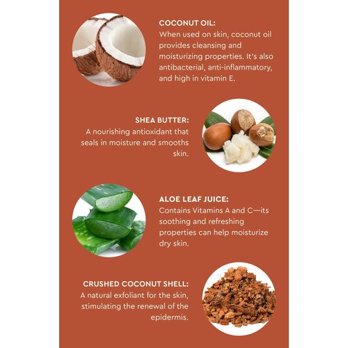 BioClarity Clean Glow Exfoliating Body Bar | Plant-based Soap | 100% Vegan with Coconut Oil, Shea Butter, and Aloe | Without Synthetic Colors or Fragrances | For All Skin Types | 3.5oz (Pack Of 1)