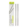 U-Konserve Stainless Steel Straws 8.5" (Set of 2) - Metal Straws - Reusable Drinking Straws - Dishwasher Safe - Eco Friendly, Plastic Free and BPA Free