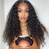 Glueless Wigs Human Hair Pre Plucked Pre Cut Wear and Go Deep Wave Lace Front Wigs Human Hair for Beginners Upgraded No Glue Pre Cut 5x5 Hd Lace Closure Wigs for Black Women Human Hair Wig 18 Inch