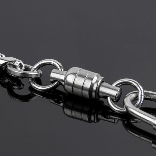 Hemobllo Bird Harness Bird Foot Chain Stainless Steel Ankle Chain - Off Anklet Ankle Rings - bite Outdoor Flying Training Rope for Cockatiels Parrot Lovebird (Thin Chain) Parakeet