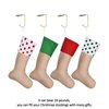 Sunshane 4 Pieces Christmas Stocking Holders Mantel Hooks Hanger Christmas Safety Hang Grip Stockings Clip for Christmas Party Decoration, Bronze