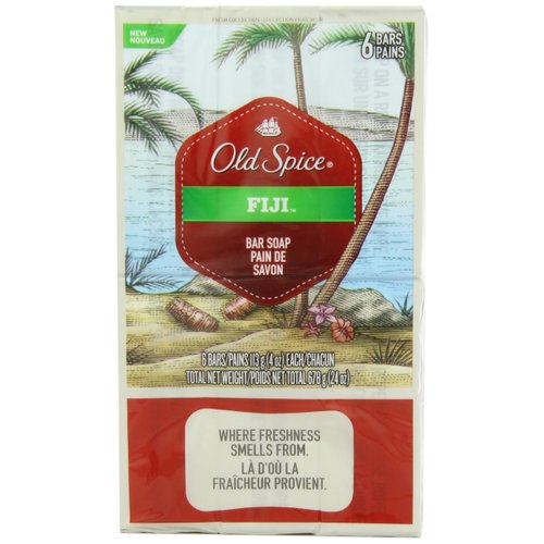 Old Spice Fresh Collection Fiji Scent Bar Soap Pack Of 6 - 24 Oz