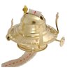 B&P Lamp Replacement Oil and Kerosene Lamp #2 Size Brass Plated Burner with Reduction Collar and Cotton Lamp Wick | Fits Vintage Oil Lamps | Holds a 3 Inch Base Chimney