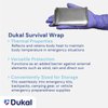 Dukal 721 Emergency Survival Blanket Mylar Wrap | Thermal Properties, Convenient Storage | Protection Against Wind, Rain, Sun | Diverse Functionality for Outdoor Enthusiasts & Responders | Pack of 1