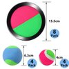 Cooraby Toss and Catch Paddle Game Disc 4 Set Paddle Toss and Catch Ball Sport Game Suitable for Sports, Beach and Party Favor with Storage Bag, 8 Paddles and 8 Balls (15.5cm)