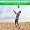 GoSports Soft Touch Recreational Volleyball - Regulation Size for Indoor or Outdoor Play - Includes Ball Pump - Choose Between Single or 6 Pack