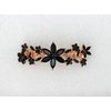 Faship Gorgeous Black Crystal Floral Hair Barrette Clip