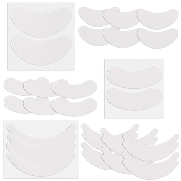 Dimeho 160 Pcs Foam Eye Pads for Lash Extensions No Slip Sticky Under Eye Pads Waterproof Pre Cut Eyelash Tape Lash Tech Supplies for Most Eye Shape