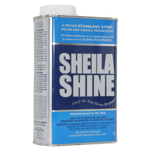 Sheila Shine 1 Qt Stainless Steel Polish & Cleaner | 1 Quart Can | Protects Appliances from Fingerprints and Grease Marks | Residue & Streak Free